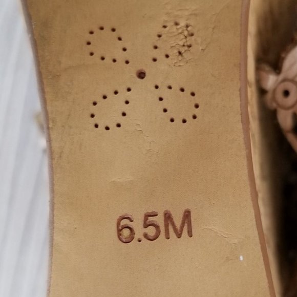 Caslon 'Hanna' Platform Wedge Sandal, Natural Leather, Womens Size 6.5 M - Picture 12 of 12